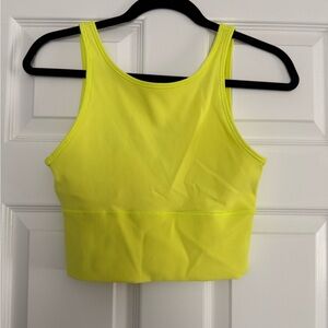 LULULEMON. Neon yellow tank top. Size 6